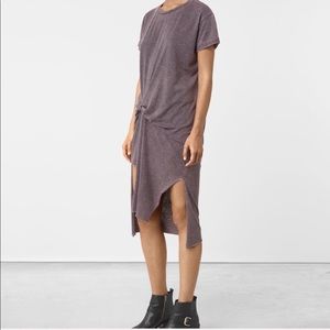 Allsaints T-Rivi Dress in Rosette Gray